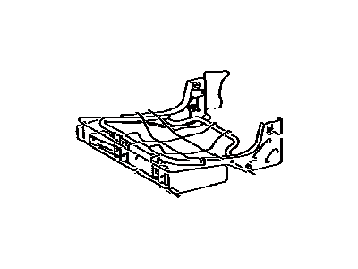 Toyota 71015-0C070 Frame Sub-Assembly, Rear Seat Cushion, Passenger Side