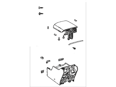 Toyota 58910-0C260-C1 Box Assy,  Console,  Rear