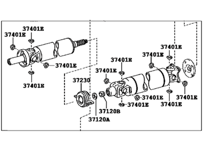 Toyota 37100-0C164 Shaft Assy,  Propeller W/Center Bearing