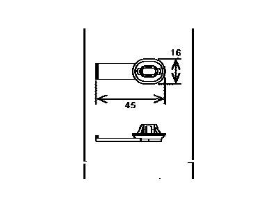Toyota 82711-60540 Clamp, Wiring Harness