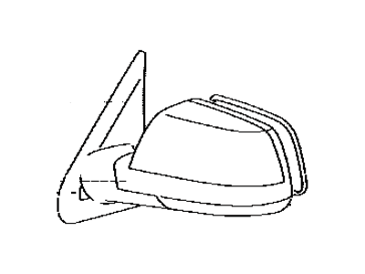Toyota 87910-0C210 Mirror Assembly, Outer Rear View, Passenger Side