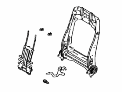 Toyota 71103-0C030 Frame Sub-Assy,  Front Seat Back Main,  RH