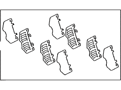 Toyota 04945-0C040 Shim Kit,  Anti Squeal,  Front