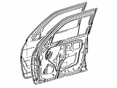 67001-0C060 Toyota Panel Sub-Assembly, Front Door, Passenger Side Illustration 1 of 1