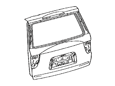 Toyota 67005-0C080 Panel Sub-Assy,  Back Door