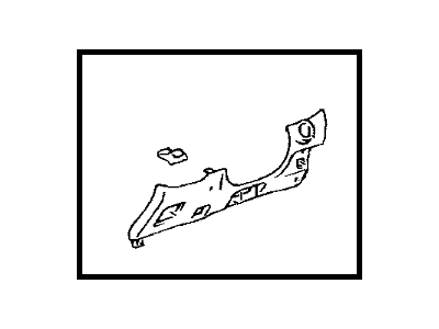 Toyota 55046-0C060-B0 Panel Sub-Assembly, Instrument Panel Finish, Lower Driver