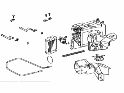 Toyota 87150-0C020 Radiator Assy,  Heater