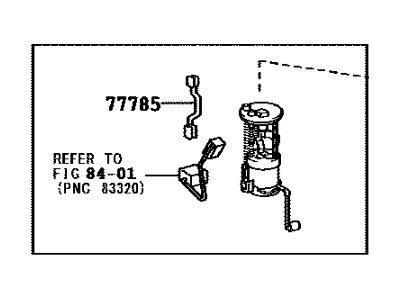Toyota 77020-0C060 Tube Assy,  Fuel Suction W/Pump & Gage