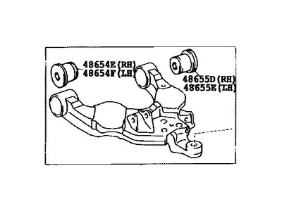 Toyota 48069-34030 Arm Sub-Assy,  Front Suspension,  Lower NO.1 LH