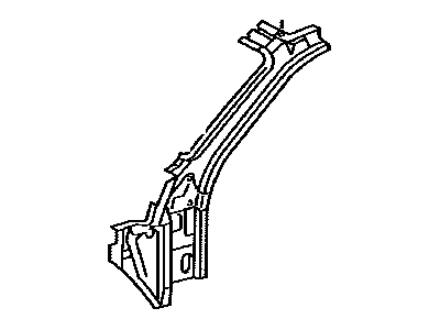 Toyota 61024-0C022 Pillar, Front Body, Upper Inner Driver Side