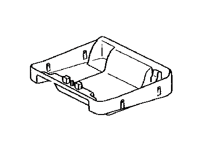 Toyota 72907-0C040-B1 Cover Sub-Assy,  Rear Seat Cushion Under,  RH