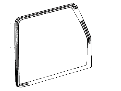 Toyota 67881-0C011 Weatherstrip,  Back Door