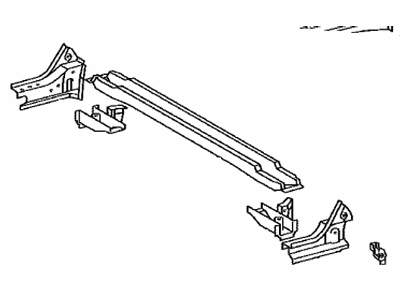 57605-0C040 Toyota Member Sub-Assembly, Rear Floor Cross Illustration 1 of 1