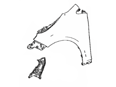 Toyota 53801-12B30 Fender Sub-Assy,  Front RH