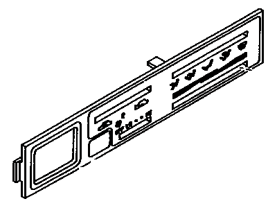 Toyota 55519-89150 Plate, Heater Control Name