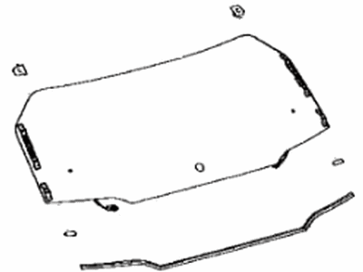 Toyota 68105-42300 Glass,  Back Door