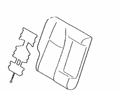 Toyota 71077-42D40-C2 Cover,  Rear Seat Back,  RH (For Separate Type)
