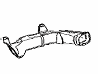 55845-42090 Toyota Duct Sub-Assembly, Heater To Register Illustration 1 of 1