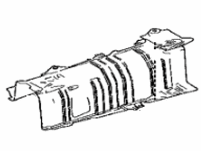58152-42080 Toyota Insulator, Front Floor Heat, Lower Illustration 1 of 1
