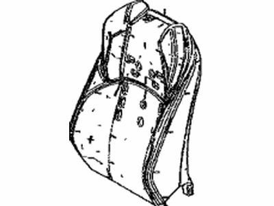 Toyota 71551-42380 Pad,  Front Seat Back,  RH(For Separate Type)