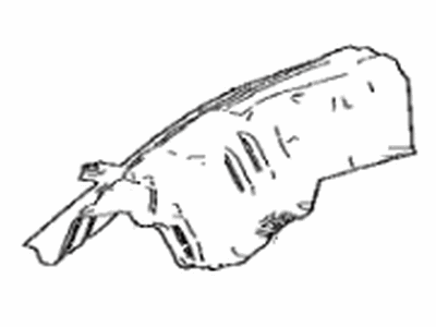 58153-42030 Toyota Insulator, Front Floor Heat Illustration 1 of 1