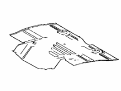 58327-42040 Toyota Insulator, Main Muffler Heat Illustration 1 of 1