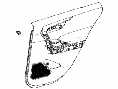 Toyota 67640-42650-C2 Board Sub-Assy,  Rear Door Trim,  LH