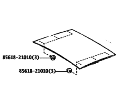 Toyota 63201-42160 Glass Sub-Assy,  Sliding Roof