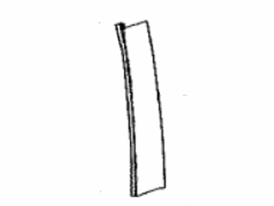 Toyota 75076-42090 Moulding,  Rear Door Window Frame,  LH(Center Pillar Side)