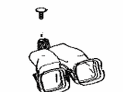 55844-42110 Toyota Duct Sub-Assembly, Heater To Register Illustration 1 of 1