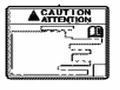Toyota 74573-42090 Label