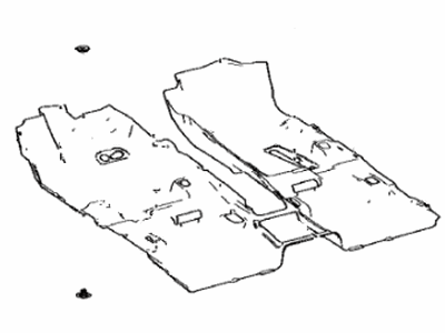 Toyota 58510-42B60-C0 Carpet Assy,  Front Floor,  Front