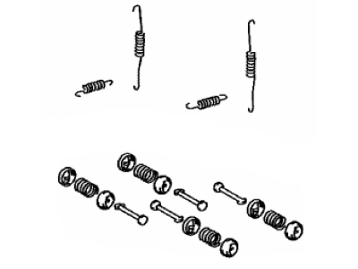 Toyota 04942-02131 Spring Kit,  Rear Brake