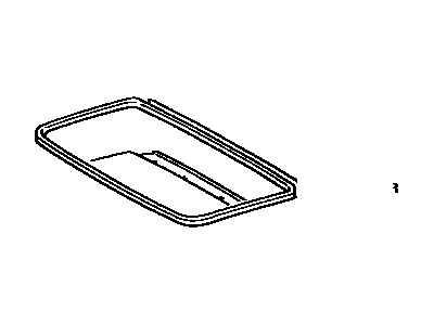 Toyota Tercel Weather Strip - 63251-12040