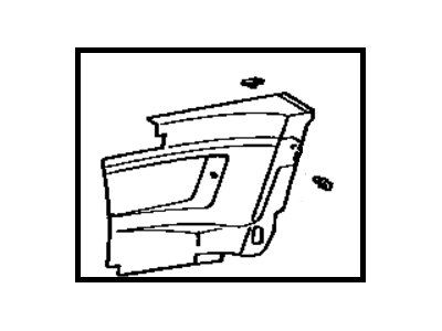 Toyota 62510-12720-02 Quarter Trim