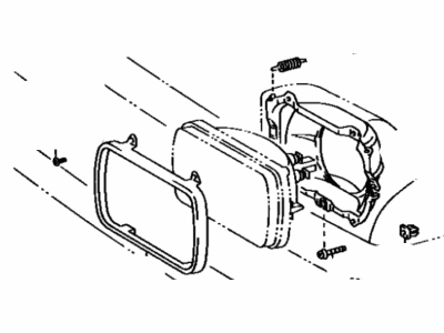 Toyota 04817-12070 Headlamp Assembly