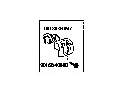 Toyota 75059-12030 Clip Sub-Assy,  Quarter Window,  NO.3