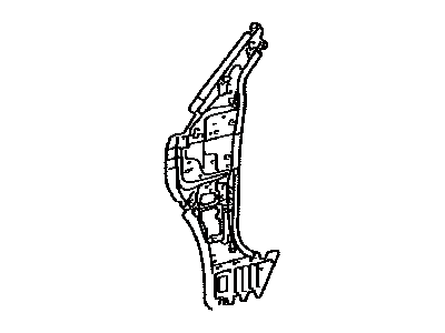 Toyota 61024-48020 Pillar Sub-Assy,  Front Body,  Inner LH