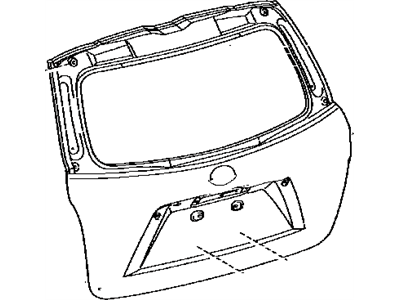 Toyota 67005-48460 Panel Sub-Assy,  Back Door