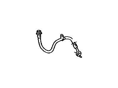 Toyota 90947-02E99 Hose,  Flexible(For Rear LH)