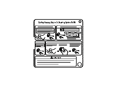 Toyota 89616-60010 Label,  Push Start Information