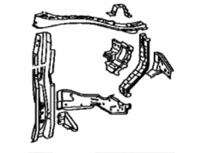 Toyota 53203-48070 Support Sub-Assembly, Radiator, Driver Side