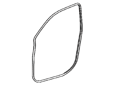 Toyota 62311-48060-C0 Weatherstrip,  Front Door Opening Trim,  RH