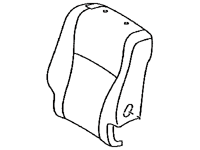 Toyota 71077-48480-B0 Cover, Rear Seat Back, Passenger Side (For Separate Type)