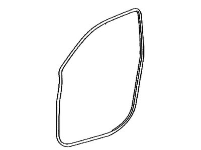 Toyota 62312-48060-C0 Weatherstrip,  Front Door Opening Trim,  LH