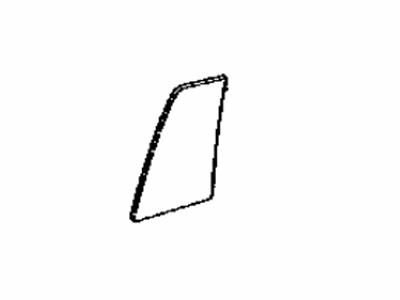 Toyota 68124-48090 Glass,  Rear Door Quarter Window,  LH