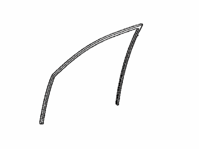 Toyota 68141-48050 Run,  Front Door Glass,  RH