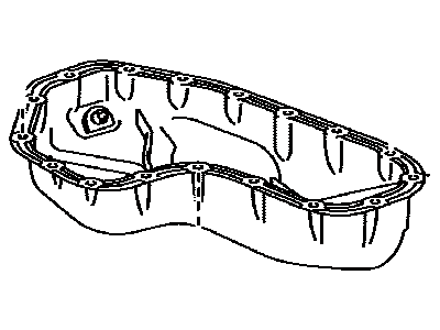 Toyota 12102-31050 Pan Sub-Assy,  Oil,  NO.2