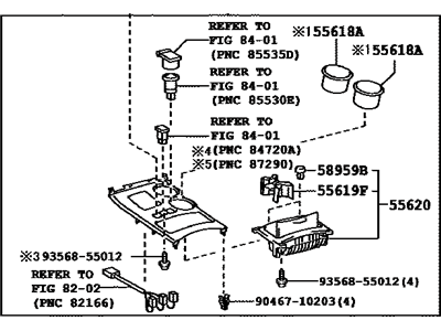 Toyota 58804-48020-E0 Panel Sub-Assy,  Console,  Upper