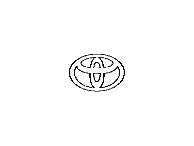 Toyota 90975-02071 Emblem,  Luggage Compartment Door